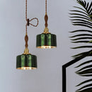 GobekUsa Green Wave Glass Pendant Lamp: Modern Minimalism for Living Room, Bedroom, Cafe