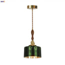 GobekUsa Green Wave Glass Pendant Lamp: Modern Minimalism for Living Room, Bedroom, Cafe