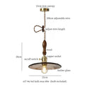 GobekUsa Green Wave Glass Pendant Lamp: Modern Minimalism for Living Room, Bedroom, Cafe