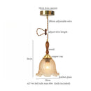 GobekUsa Green Wave Glass Pendant Lamp: Modern Minimalism for Living Room, Bedroom, Cafe