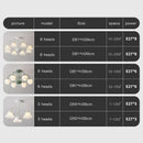 GobekUsa 2024 Modern Green White Chandelier Ceiling Hanging Lamp for Living Room Dining Bedroom