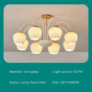 GobekUsa 2024 Modern Green White Chandelier Ceiling Hanging Lamp for Living Room Dining Bedroom