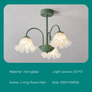 GobekUsa 2024 Modern Green White Chandelier Ceiling Hanging Lamp for Living Room Dining Bedroom