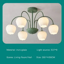 GobekUsa 2024 Modern Green White Chandelier Ceiling Hanging Lamp for Living Room Dining Bedroom