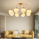 GobekUsa 2024 Modern Green White Chandelier Ceiling Hanging Lamp for Living Room Dining Bedroom