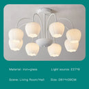 GobekUsa 2024 Modern Green White Chandelier Ceiling Hanging Lamp for Living Room Dining Bedroom