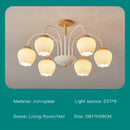GobekUsa 2024 Modern Green White Chandelier Ceiling Hanging Lamp for Living Room Dining Bedroom