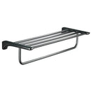 GobekUsa Grey Bathroom Accessories Set: Paper Holder, Corner Shelf, Towel Rack, Toilet Brush Holder, Towel Holder