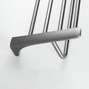 GobekUsa Grey Bathroom Accessories Set: Paper Holder, Corner Shelf, Towel Rack, Toilet Brush Holder, Towel Holder