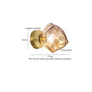 GobekUsa Grey Glass LED Wall Lamp for Home Decor and Lighting