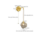 GobekUsa Grey Glass LED Wall Lamp for Home Decor and Lighting