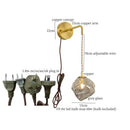 GobekUsa Grey Glass LED Wall Lamp for Home Decor and Lighting