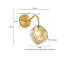 GobekUsa Grey Glass LED Wall Lamp for Home Decor and Lighting