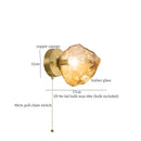 GobekUsa Grey Glass LED Wall Lamp for Home Decor and Lighting
