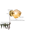 GobekUsa Grey Glass LED Wall Lamp for Home Decor and Lighting