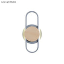 GobekUsa Contemporary LED Wall Sconce Lighting - Grey Oval & Round Design for Bedside