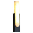 GobekUsa Grey Marble LED Wall Sconce: Nordic Style Metal Bedside Lamp
