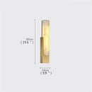 GobekUsa Grey Marble LED Wall Sconce: Nordic Style Metal Bedside Lamp