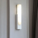 GobekUsa Grey Marble LED Wall Sconce: Nordic Style Metal Bedside Lamp
