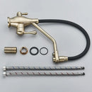 GobekUsa Gun Gray Kitchen Faucet Drinking Pure Water Tap Hot Cold Dual Handle