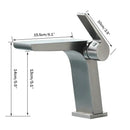 GobekUsa Gun Grey Basin Faucet: Modern Deck Mounted Sink Mixer Tap for Luxury Bathrooms