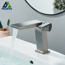 GobekUsa Gun Grey Basin Faucet: Modern Deck Mounted Sink Mixer Tap for Luxury Bathrooms