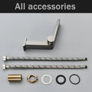 GobekUsa Gun Grey Basin Faucet: Modern Deck Mounted Sink Mixer Tap for Luxury Bathrooms
