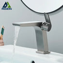 GobekUsa Gun Grey Basin Faucet: Modern Deck Mounted Sink Mixer Tap for Luxury Bathrooms