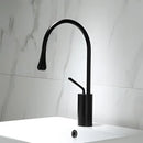 GobekUsa Gun Grey Brass Basin Faucet Hot Cold Kitchen Sink Water Crane Swivel