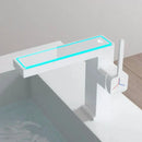 GobekUsa Gun Grey Digital Display Basin Faucet: Modern Black Bathroom Sink Tap with Temperature Display
