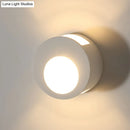 GobekUsa Modern Gypsum Wall Sconce Lamp - 1 Light LED Wall Lighting in White for Living Room
