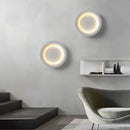 GobekUsa Gypsum White LED Full Moon Star Wall Lamp for Bedroom Decor