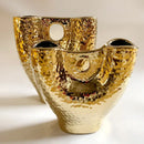 GobekUsa Gold Vase with Hollow Branches - Ceramic Home Decor Accessory