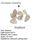 GobekUsa Hand Made Rattan Art Pendant Chandelier for Modern Living Room, Dining Room, Bedroom.