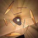 GobekUsa Hand Made Rattan Art Pendant Chandelier for Modern Living Room, Dining Room, Bedroom.