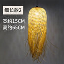 GobekUsa Bamboo Pendant Lights: Nordic Dining Room LED Hanging Lamps Loft Style Decor
