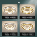 GobekUsa Gold Luxury LED Ceiling Chandelier for Modern Living Rooms, Bedrooms, and Kitchens