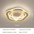GobekUsa Gold Luxury LED Ceiling Chandelier for Modern Living Rooms, Bedrooms, and Kitchens