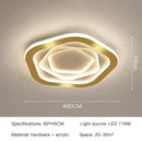 GobekUsa Gold Luxury LED Ceiling Chandelier for Modern Living Rooms, Bedrooms, and Kitchens