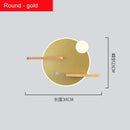 GobekUsa LED Bedside Shelf Wall Lamp with USB Charger - Modern Minimalist Bedroom Reading Light