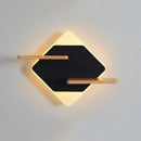 GobekUsa LED Bedside Shelf Wall Lamp with USB Charger - Modern Minimalist Bedroom Reading Light