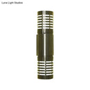 GobekUsa Modern Chrome LED Wall Lamp with Hollow Design and Warm/White Light