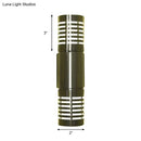 GobekUsa Modern Chrome LED Wall Lamp with Hollow Design and Warm/White Light