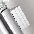 GobekUsa Modern Chrome LED Wall Lamp with Hollow Design and Warm/White Light