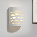 GobekUsa Modern Hollow Out Design 1-Light White LED Wall Sconce