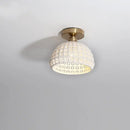 GobekUsa Ceramic LED Ceiling Lights: Modern Hollow Design for Living Room, Aisle, Balcony
