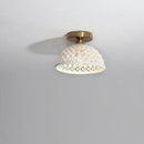 GobekUsa Ceramic LED Ceiling Lights: Modern Hollow Design for Living Room, Aisle, Balcony
