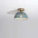 GobekUsa Ceramic LED Ceiling Lights: Modern Hollow Design for Living Room, Aisle, Balcony