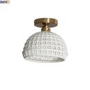 GobekUsa Ceramic LED Ceiling Lights: Modern Hollow Design for Living Room, Aisle, Balcony