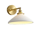 GobekUsa Ceramic LED Wall Sconce: Modern Copper Indoor Luminaria for Bedroom, Mirror, Stairway